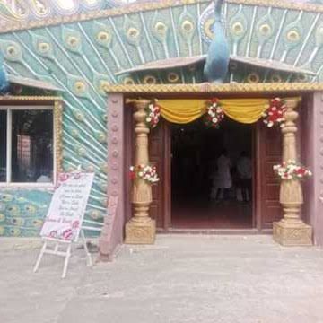Floral decoration at hall entrance