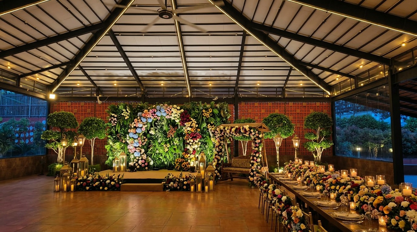 Garden Banquet Dining Setup at ARC Pyramid