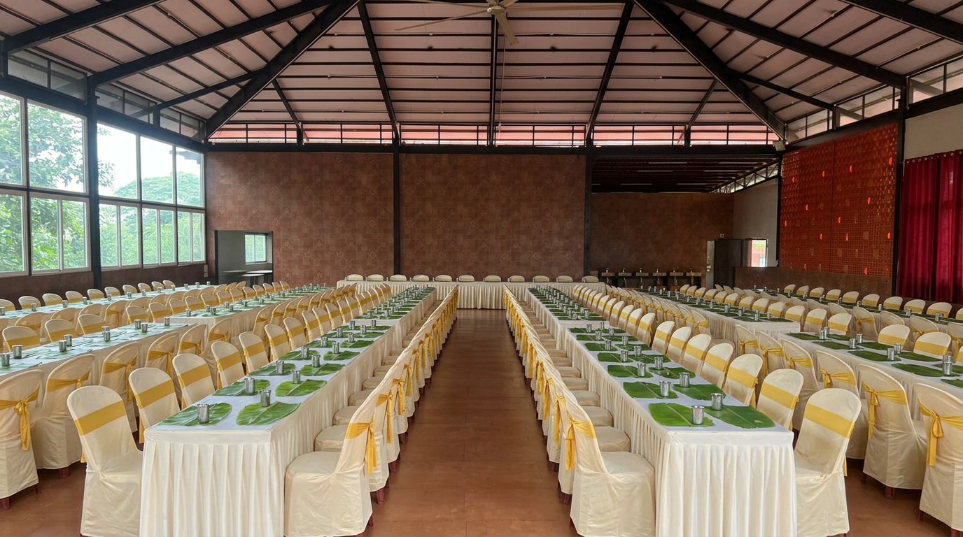 Formal Banana Leaf Dining Hall Seating at ARC Pyramid